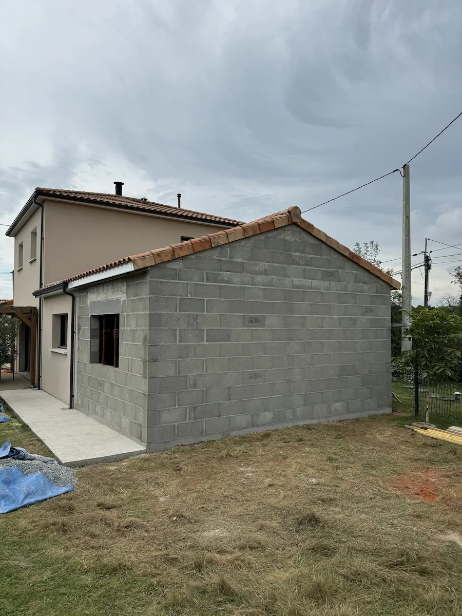 Extension de maison terminée — Chemillé-en-Anjou (49)